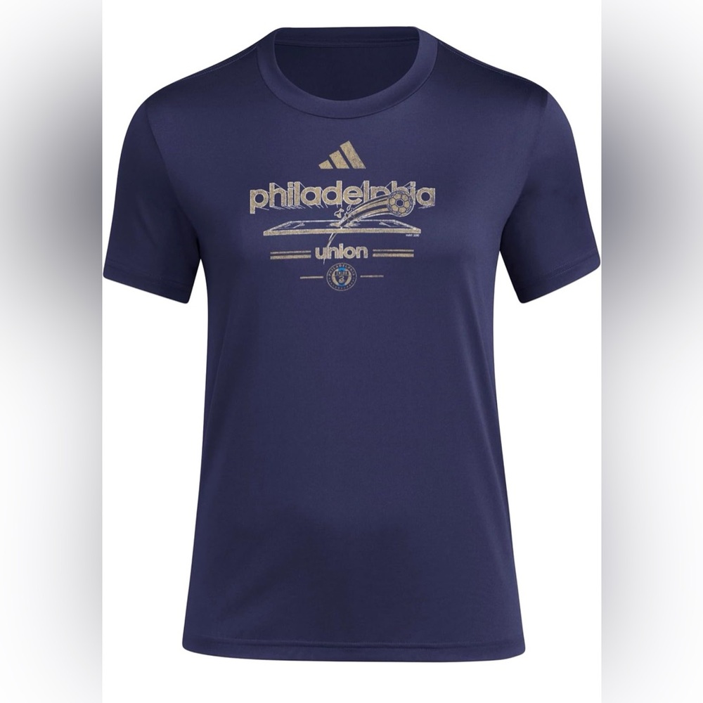 Adidas Women's Philadelphia Union Vintage World Pre-Game Short Sleeve T-Shirt